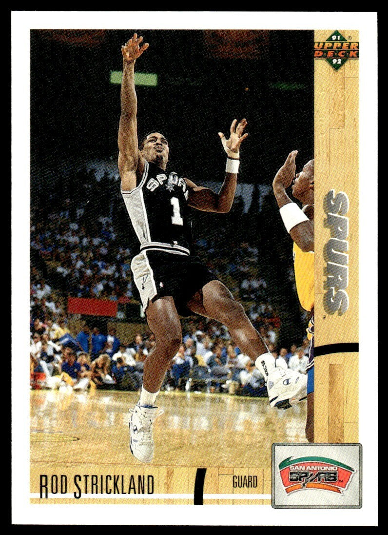 1991-92 Upper Deck Basketball Card Rod Strickland San Antonio Spurs #214