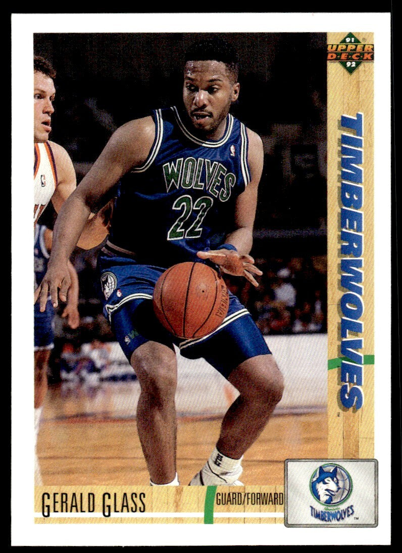 1991-92 Upper Deck Basketball Card Gerald Glass #307