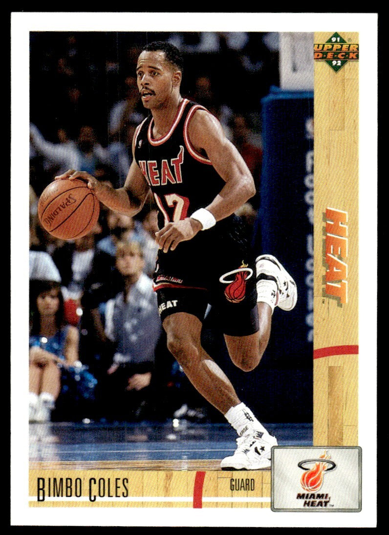 1991-92 Upper Deck Bimbo Coles Rookie Miami Heat #149