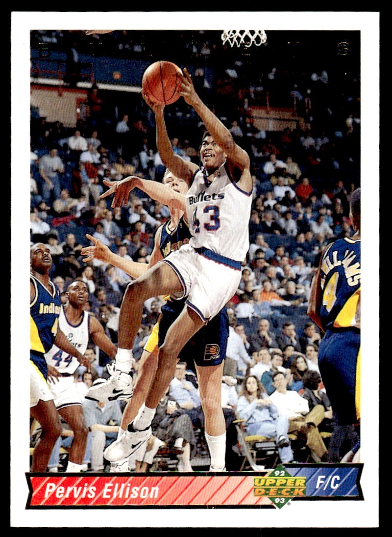 1992-93 Upper Deck Basketball Card Pervis Ellison Washington Bullets #244