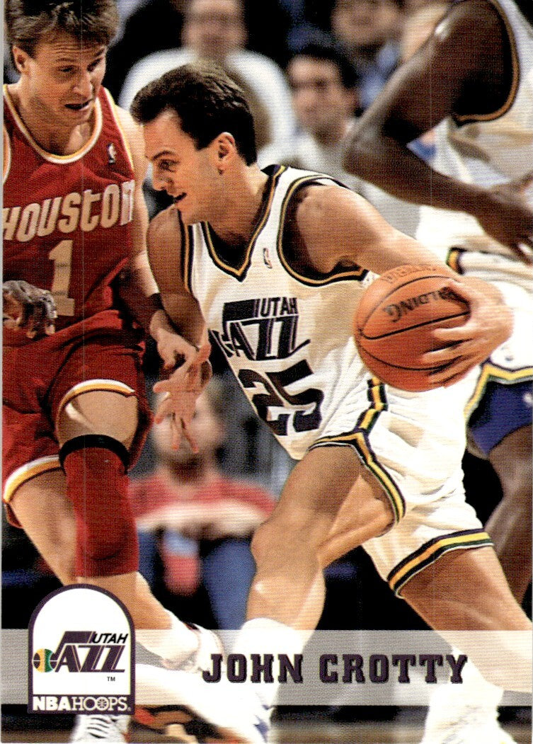 1993-94 NBA Hoops Basketball Card John Crotty Utah Jazz #413
