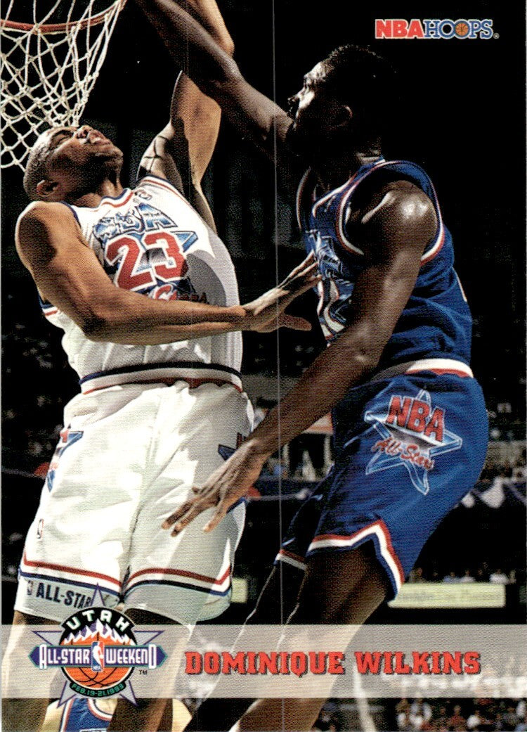 1993-94 NBA Hoops Basketball Card Dominique Wilkins Atlanta Hawks #261