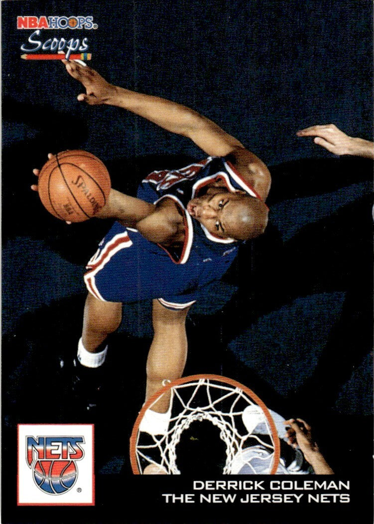 1993-94 NBA Hoops Basketball Card Derrick Coleman New Jersey Nets #HS17