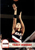 1993-94 NBA Hoops Basketball Card Tracy Murray Portland Trail Blazers #181