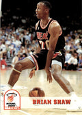1993-94 NBA Hoops Basketball Card Brian Shaw Miami Heat #117