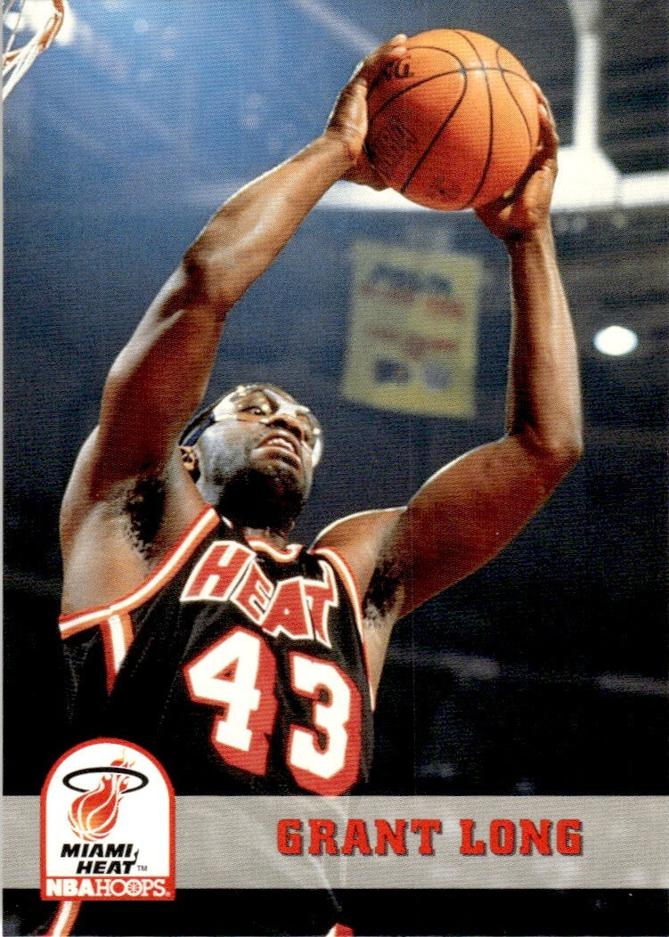 1993-94 NBA Hoops Basketball Card Grant Long Miami Heat #112
