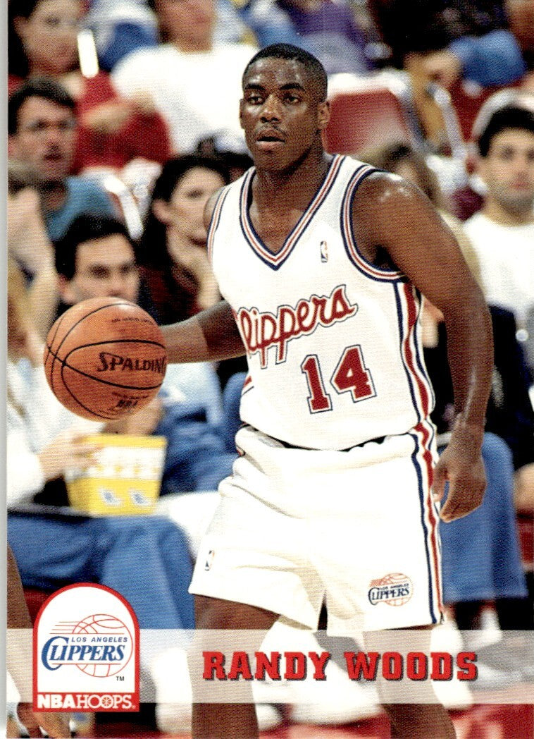 1993-94 NBA Hoops Basketball Card Randy Woods Los Angeles Clippers #102