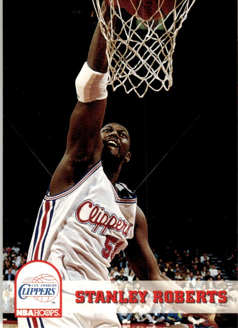 1993-94 NBA Hoops Basketball Card Stanley Roberts Los Angeles Clippers #98