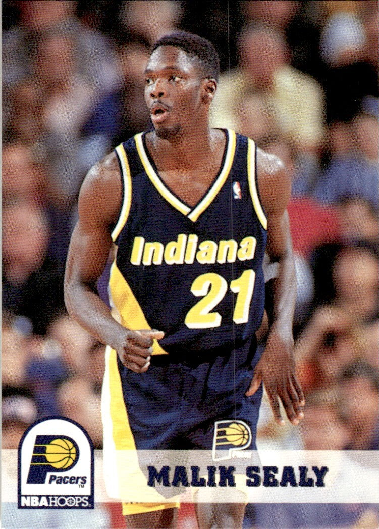 1993-94 NBA Hoops Basketball Card Malik Sealy Indiana Pacers #91