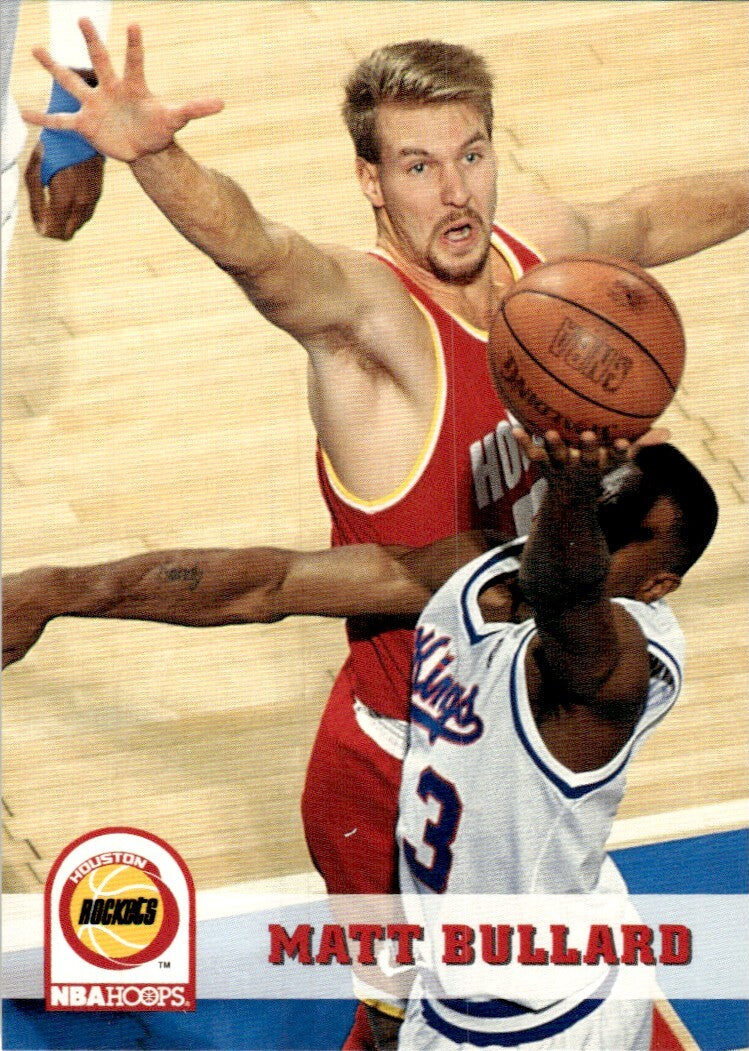 1993-94 NBA Hoops Basketball Card Matt Bullard Houston Rockets #77