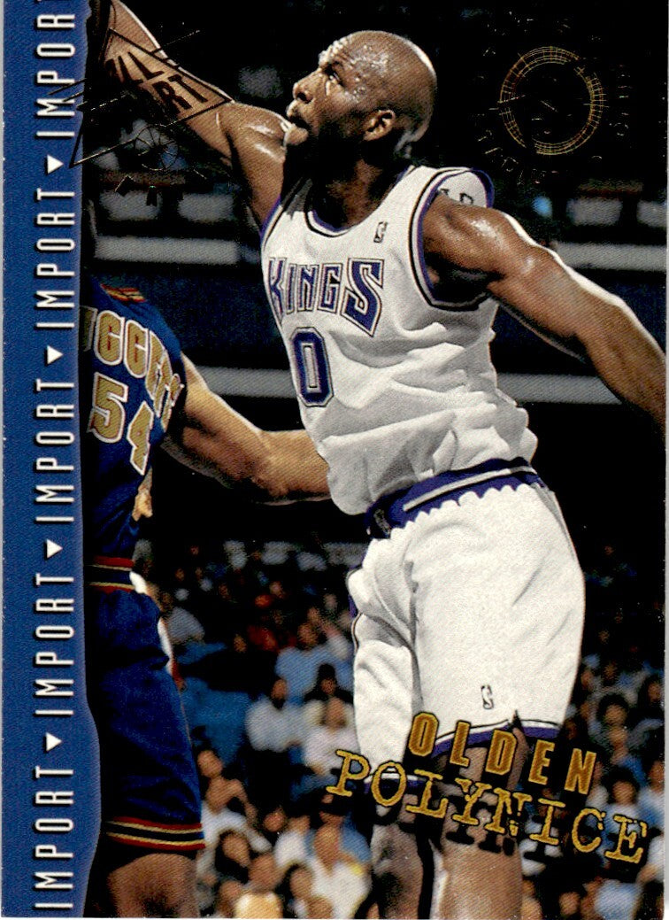 1994-95 Stadium Club Basketball Card Olden Polynice Sacramento Kings #204