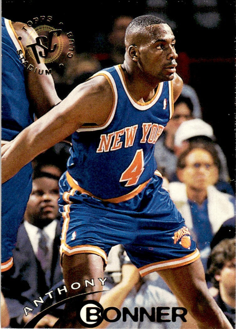 1994-95 Stadium Club Basketball Card Anthony Bonner New York Knicks #173