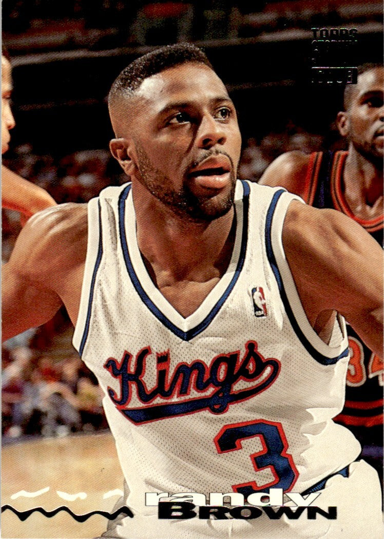 1993-94 Stadium Club Basketball Card Randy Brown Sacramento Kings #311