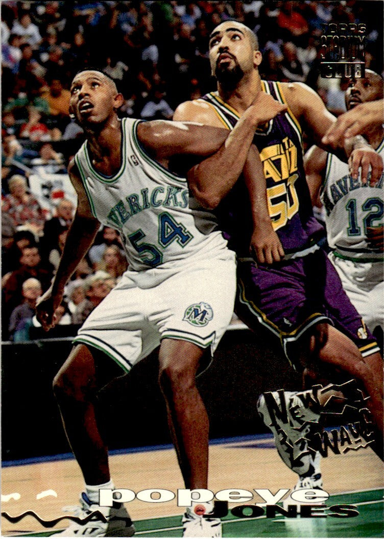 1993-94 Stadium Club Basketball Card Popeye Jones Dallas Mavericks #276