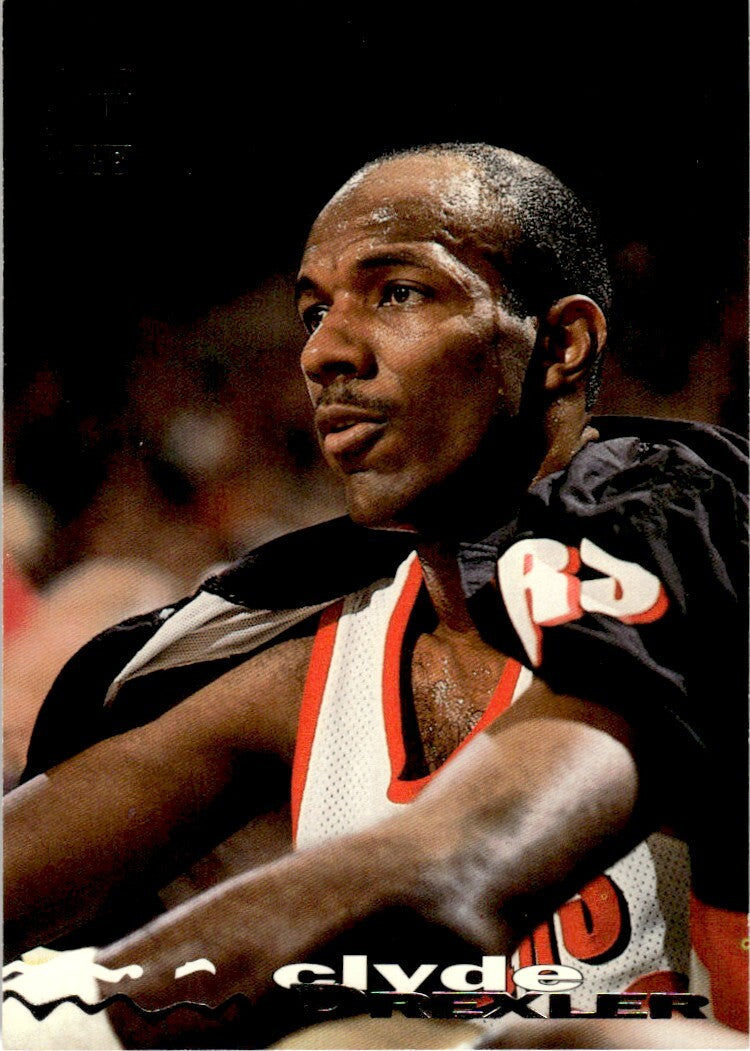 1993-94 Stadium Club Basketball Card Clyde Drexler Portland Trail Blazers #117