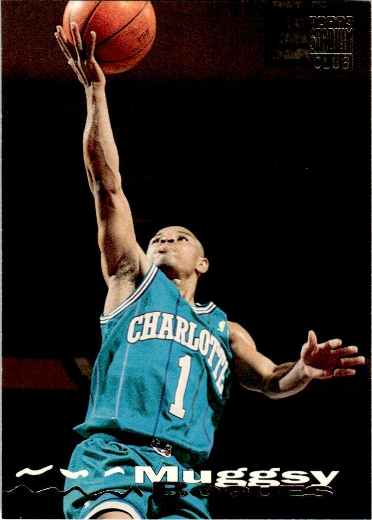 1993-94 Stadium Club Basketball Card Muggsy Bogues Charlotte Hornets #204