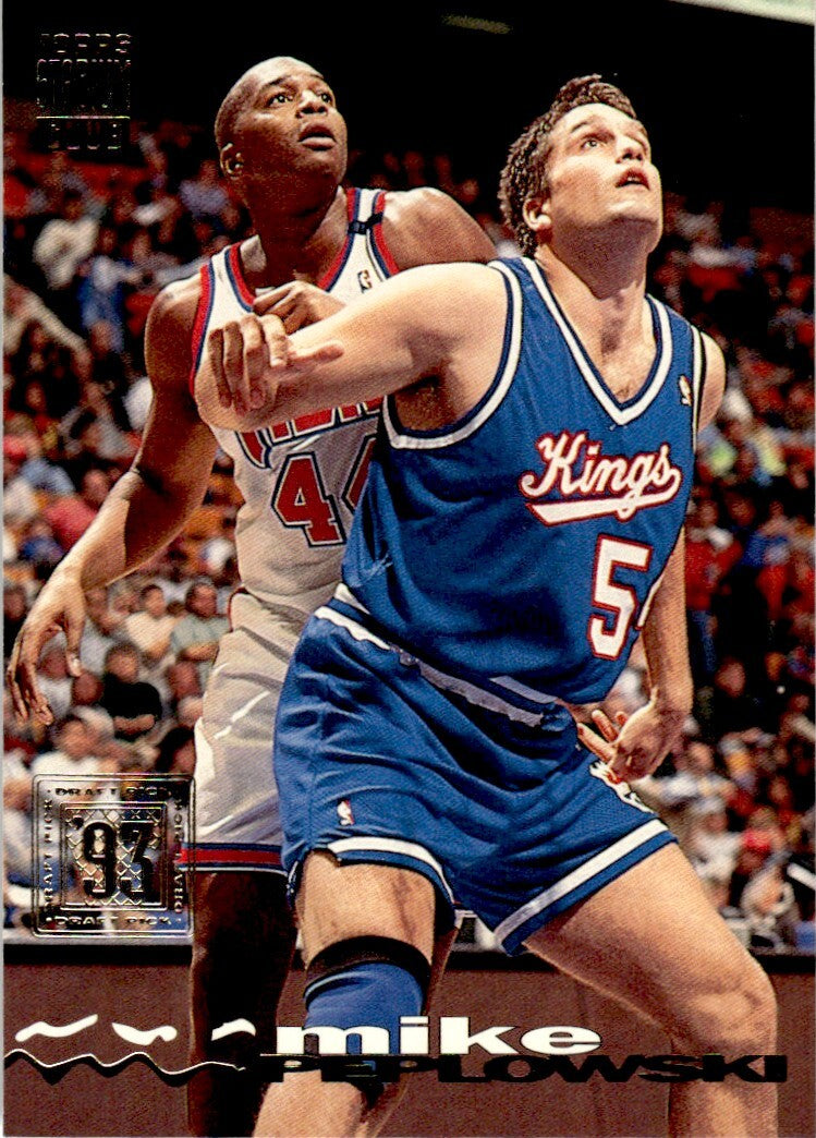 1993-94 Stadium Club Basketball Card Mike Peplowski Rookie Sacramento Kings #239
