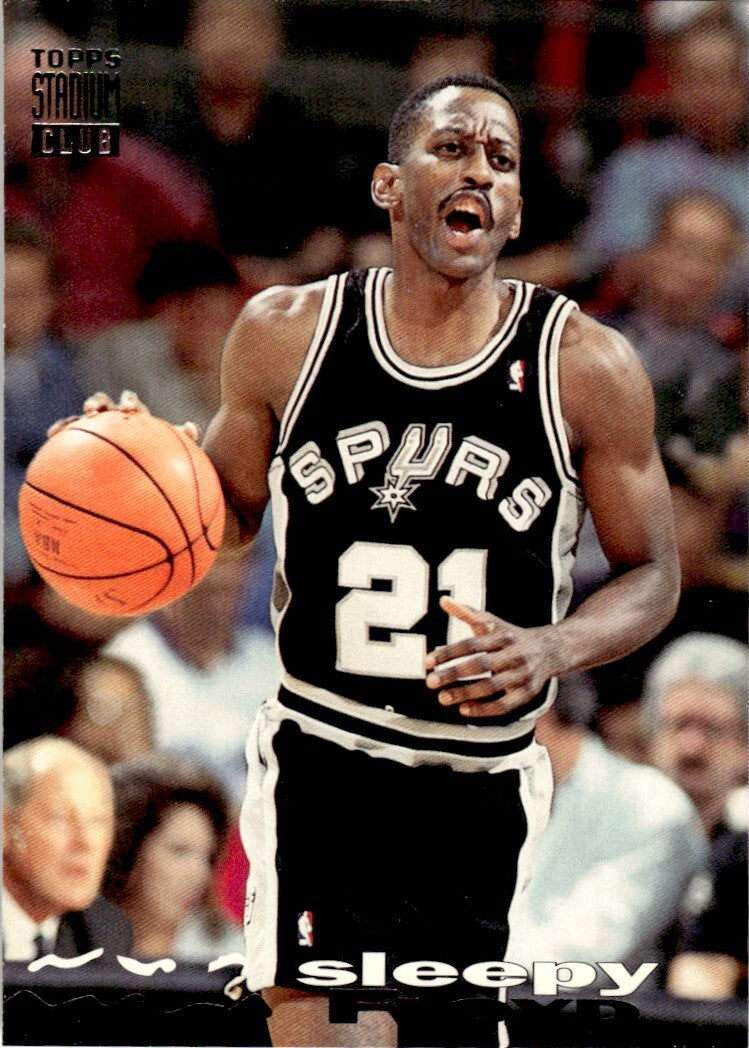 1993-94 Stadium Club Basketball Card Sleepy Floyd San Antonio Spurs #229