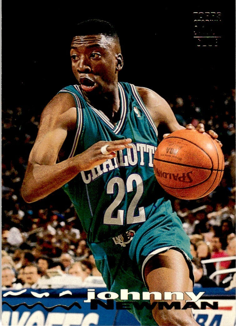 1993-94 Stadium Club Basketball Card Johnny Newman Charlotte Hornets #38
