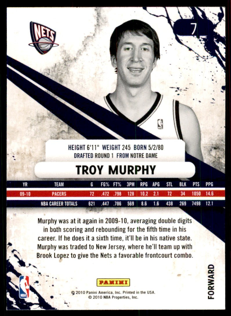 2010-11 Panini Rookies & Stars Troy Murphy A Basketball Cards #7