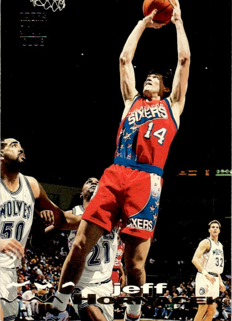 1993-94 Stadium Club Basketball Card Jeff Hornacek Philadelphia 76ers #57