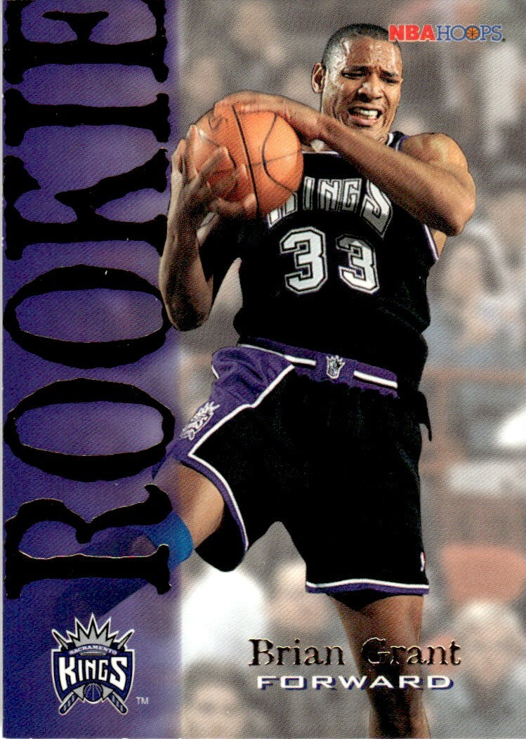 1994-95 NBA Hoops Basketball Card Brian Grant Rookie Sacramento Kings #368