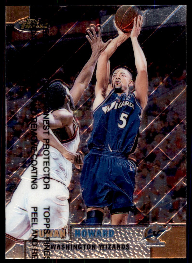 1999-00 Topps Finest w/coating Juwan Howard Basketball cards #56