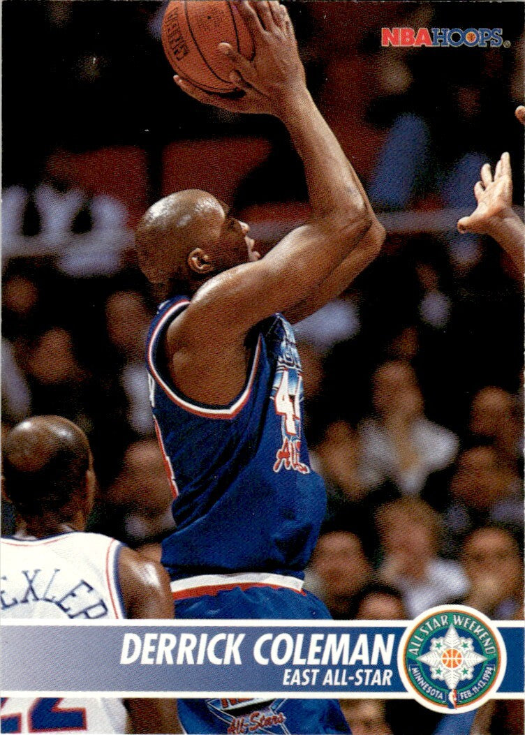 1994-95 NBA Hoops Basketball Card Derrick Coleman New Jersey Nets #227