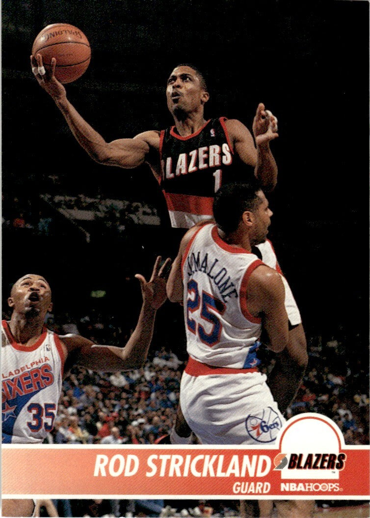 1994-95 NBA Hoops Basketball Card Rod Strickland Portland Trail Blazers #181