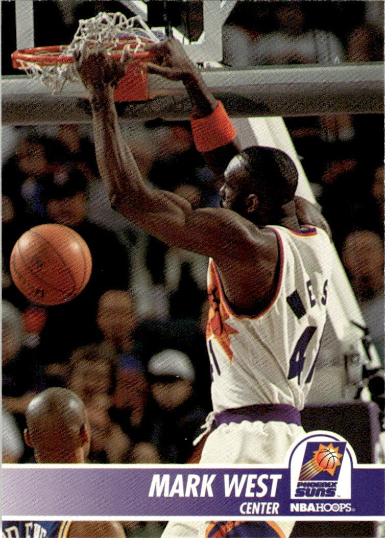 1994-95 NBA Hoops Basketball Card Mark West Phoenix Suns #173