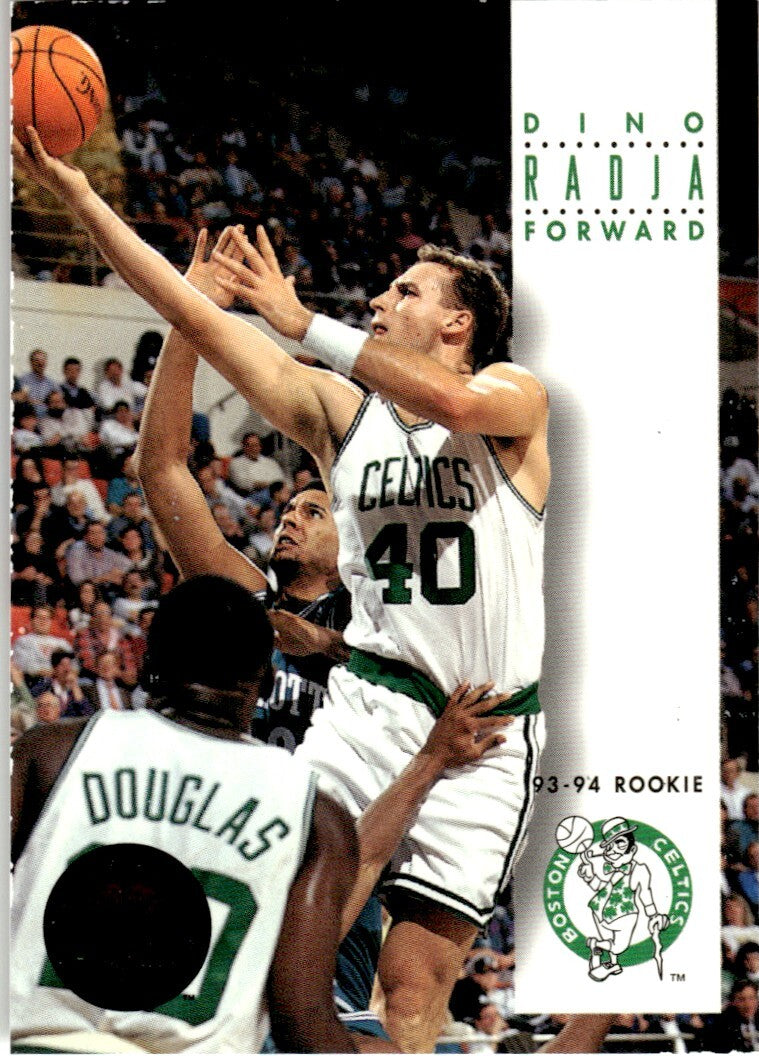 1993-94 SkyBox Basketball Card Dino Radja Rookie Boston Celtics #198