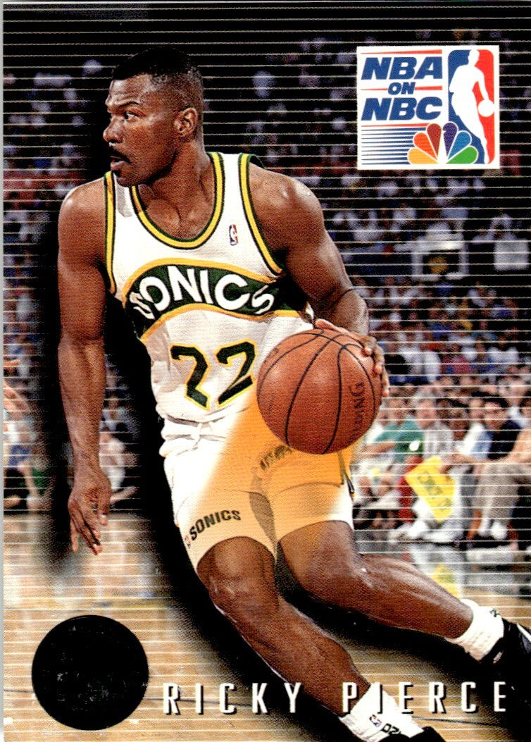 1993-94 SkyBox Basketball Card Ricky Pierce Seattle SuperSonics #11