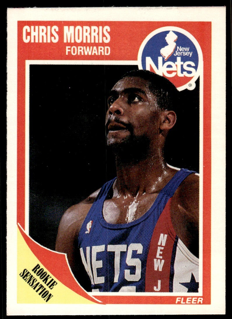 1989-90 Fleer Chris Morris Rookie A New Jersey Nets #99