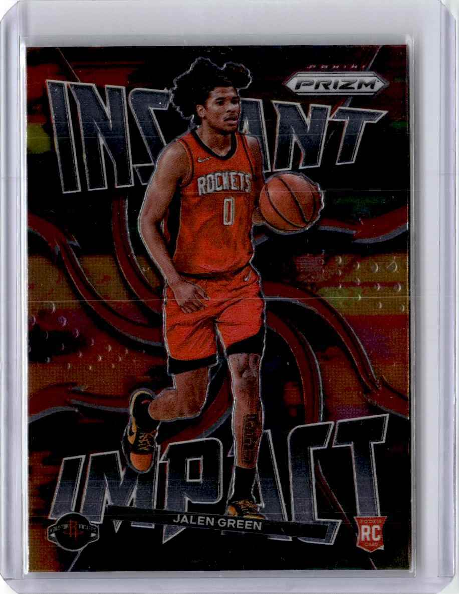 2021-22 Panini Prizm Instant Impact Jalen Green Basketball Card Houston Rockets