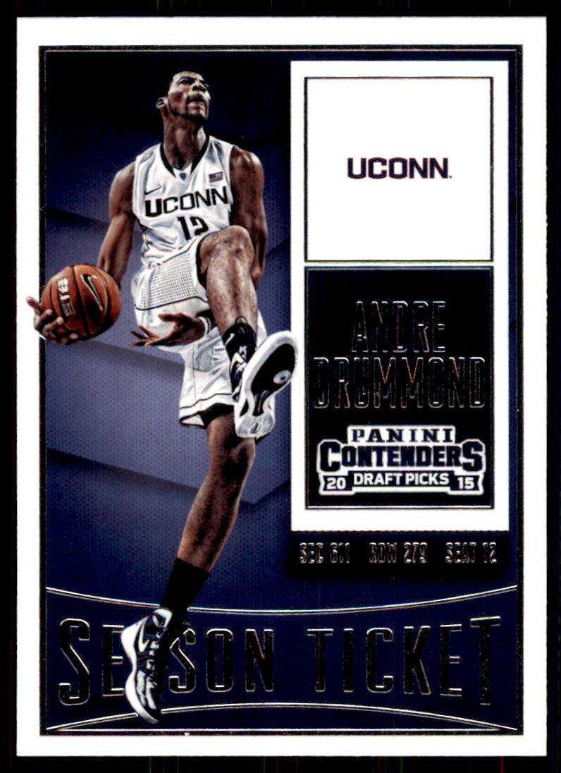 2015-16 Panini Contenders Draft Picks Andre Drummond B Basketball Cards #5