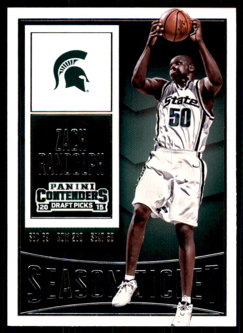 2015-16 Panini Contenders Draft Picks Zach Randolph Basketball Cards #100