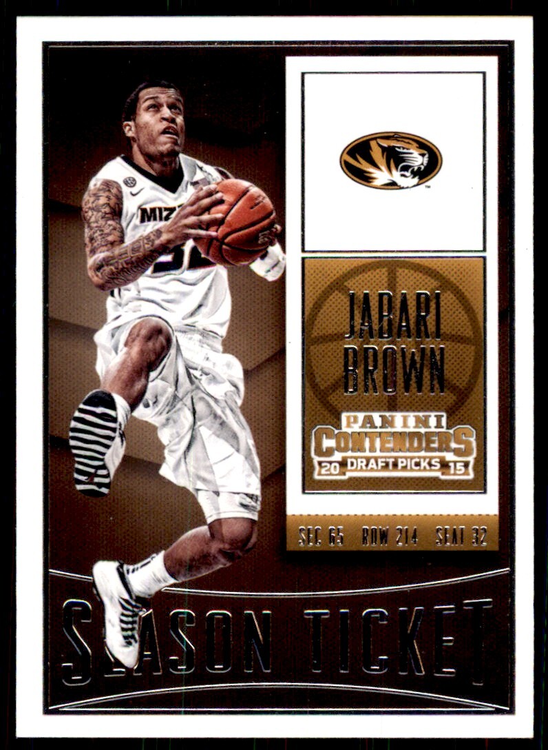 2015-16 Panini Contenders Draft Picks Jabari Brown Basketball Cards #40