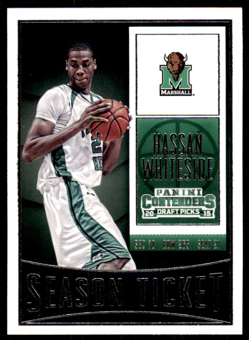 2015-16 Panini Contenders Draft Picks Hassan Whiteside Basketball Cards #38