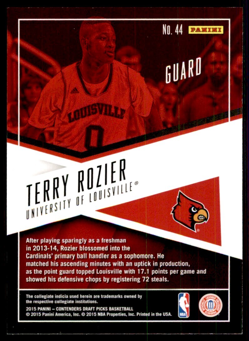 2015-16 Panini Contenders Draft Picks Terry Rozier Basketball Cards #44