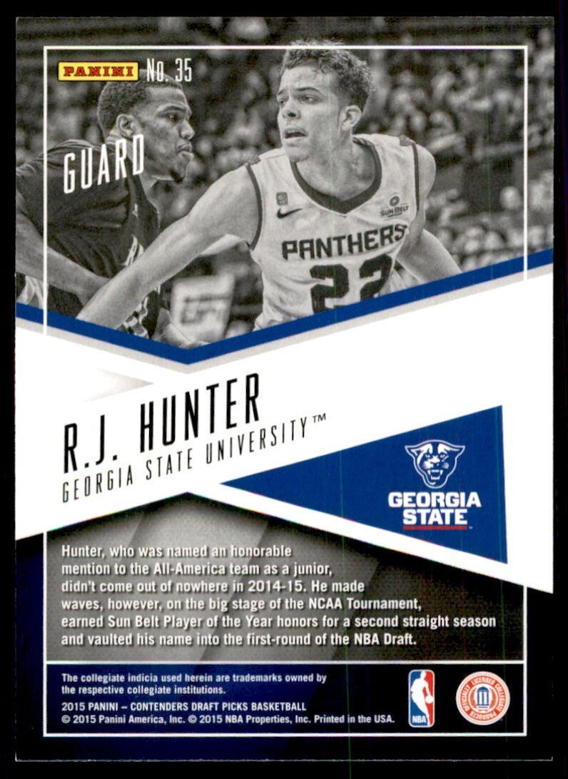 2015-16 Panini Contenders Draft Picks R.J. Hunter D Basketball Cards #35