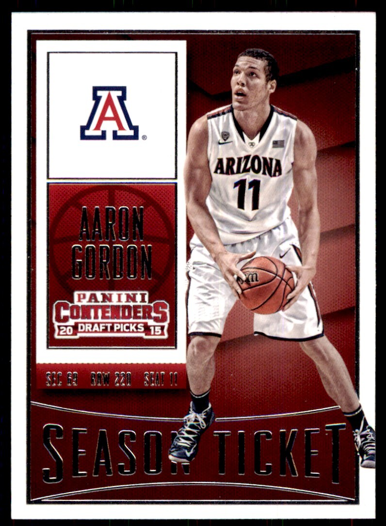 2015-16 Panini Contenders Draft Picks Aaron Gordon A Basketball Cards #2