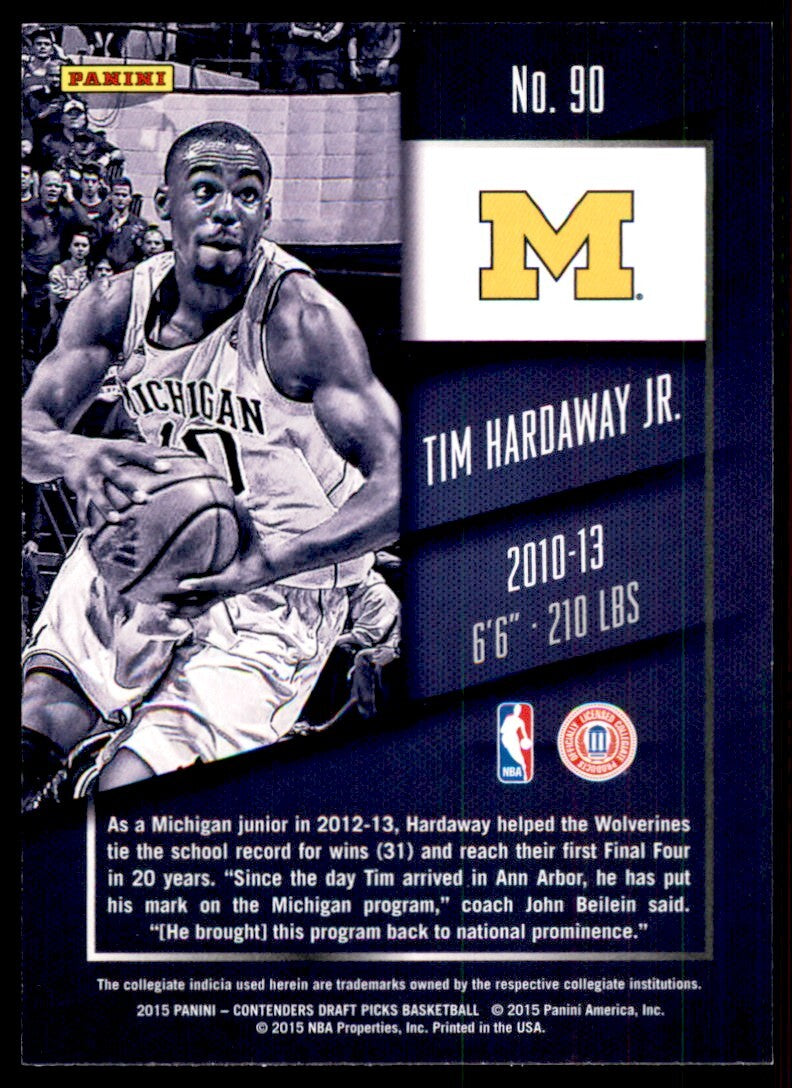 2015-16 Panini Contenders Draft Picks Tim Hardaway Jr. A Basketball Cards #90