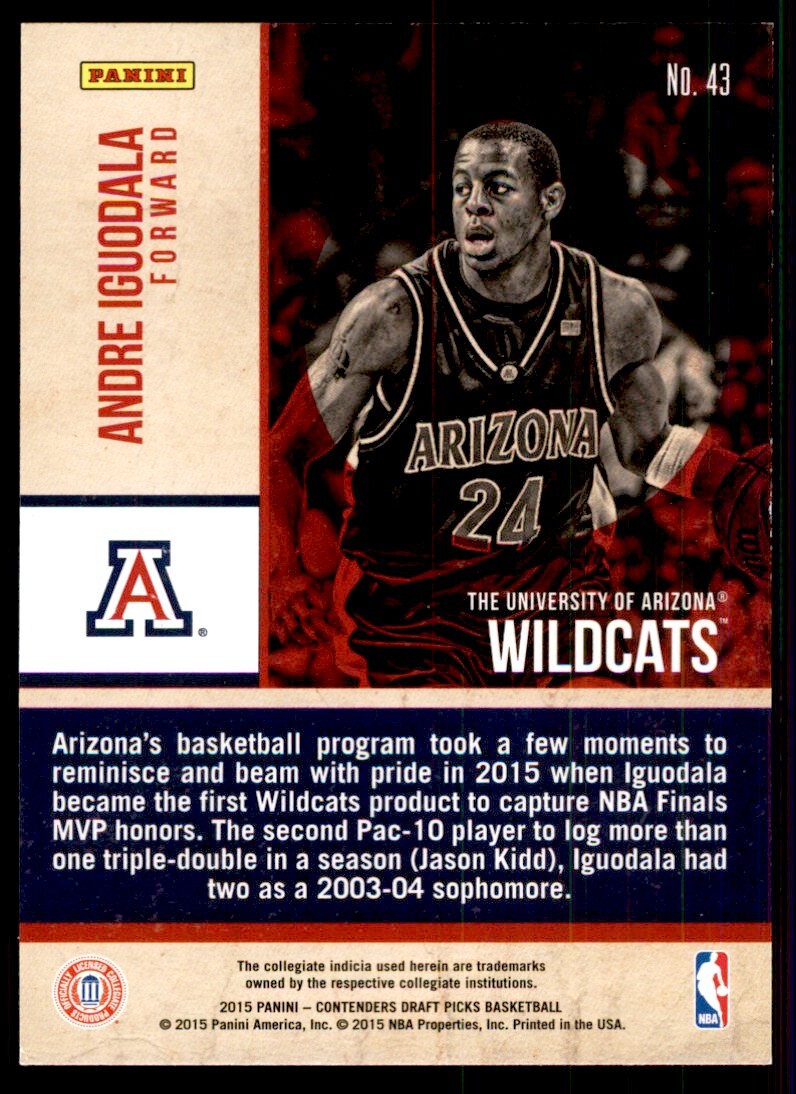 2015-16 Panini Contenders Draft Picks. Andre Iguodala C Basketball Cards #43