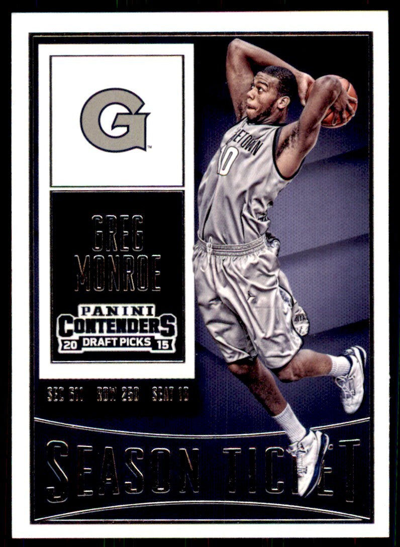 2015-16 Panini Contenders Draft Picks. Greg Monroe F Basketball Cards #35