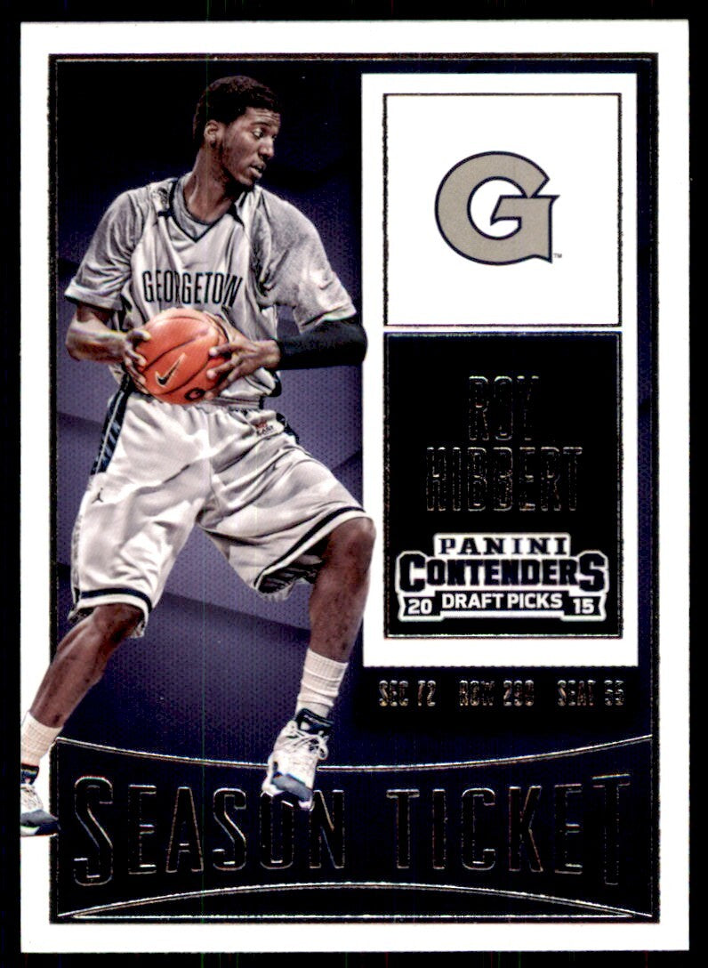 2015-16 Panini Contenders Draft Picks. Roy Hibbert A Basketball Cards #84