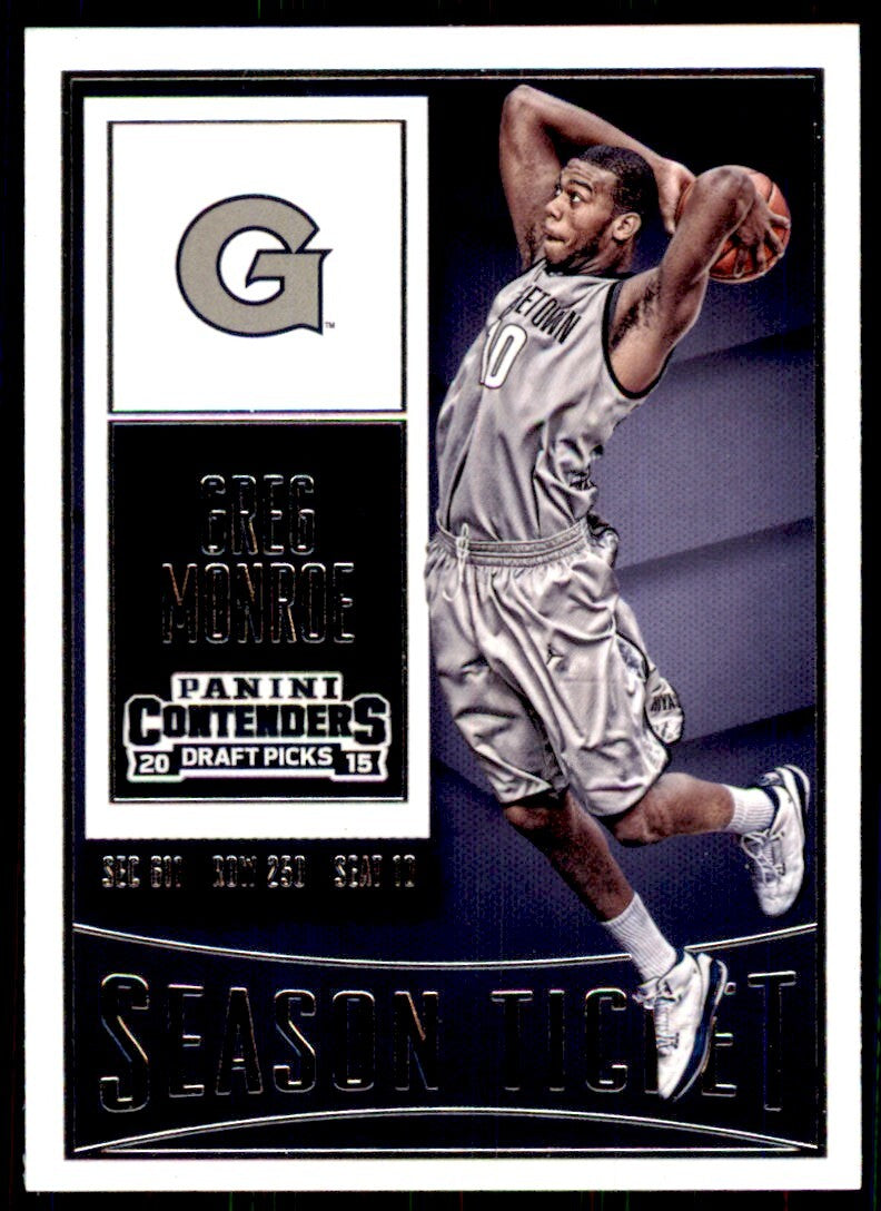 2015-16 Panini Contenders Draft Picks. Greg Monroe A Basketball Cards #35