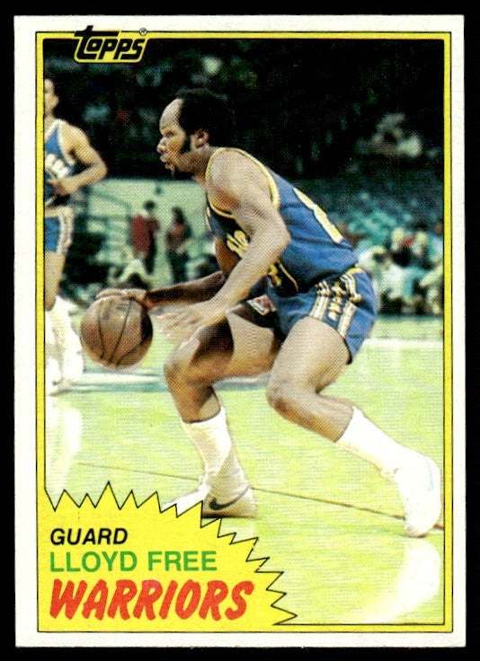 1981-82 Topps Basketball Card Lloyd Free A Golden State Warriors #13