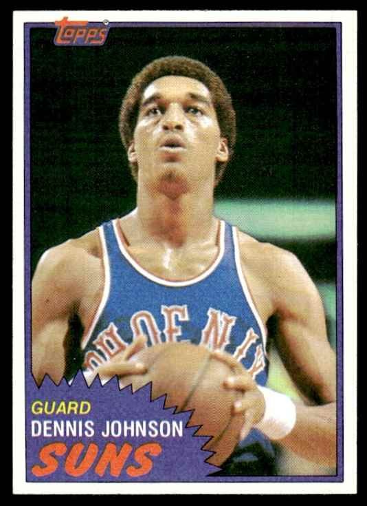 1981-82 Topps Basketball Card Dennis Johnson A Phoenix Suns #34