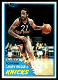 1981-82 Topps Basketball Card Campy Russell New York Knicks #E84