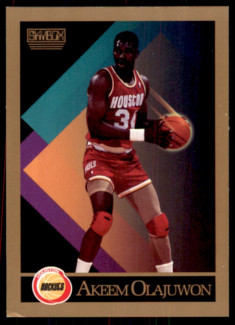 1990-91 SkyBox Akeem Olajuwon Basketball Cards #110